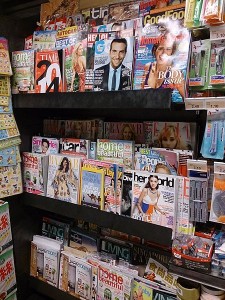 Magazines - image from Wikimedia Commons http://commons.wikimedia.org/wiki/File%3AMagazines_for_sale.jpg